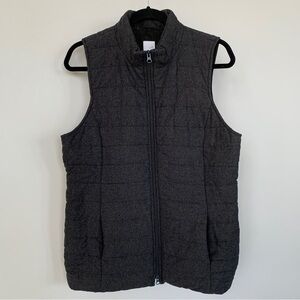 J. Jill Dark Gray Puffer Style Vest Size M